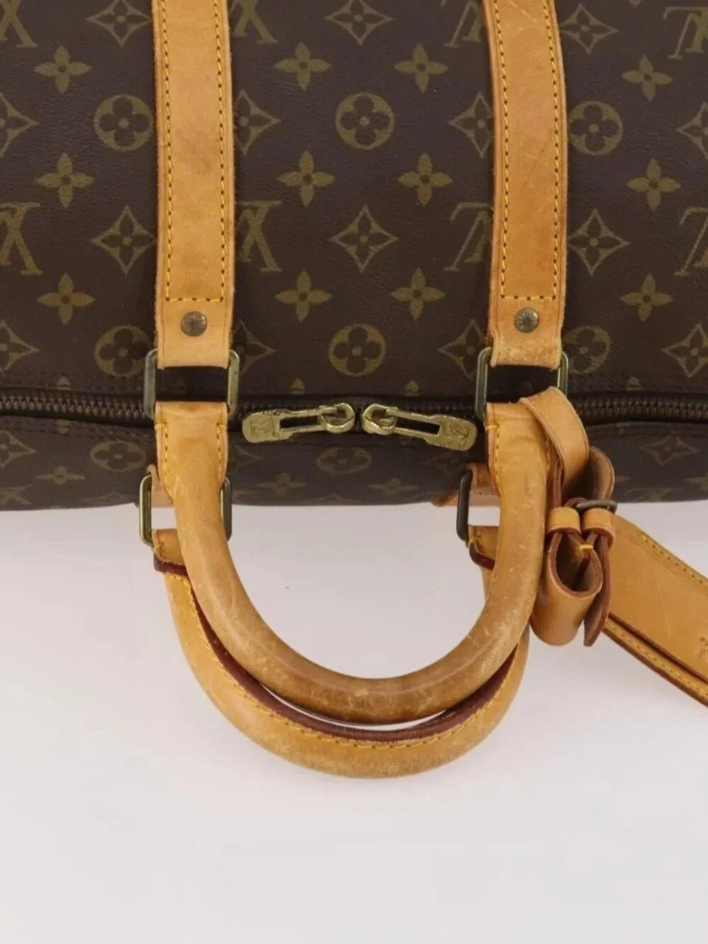 LOUIS VUITTON Monogram Keepall 45 Boston Bag M41428 LV Auth ka4305